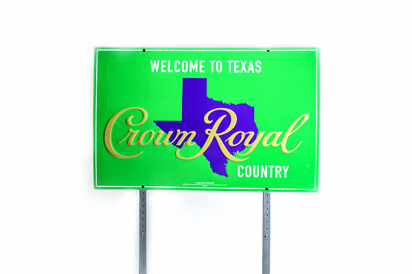 Crown Royal Screen Printed Sign