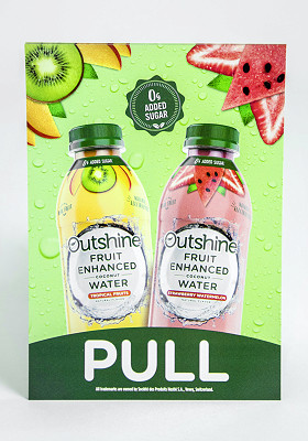 Pull fruit water poster