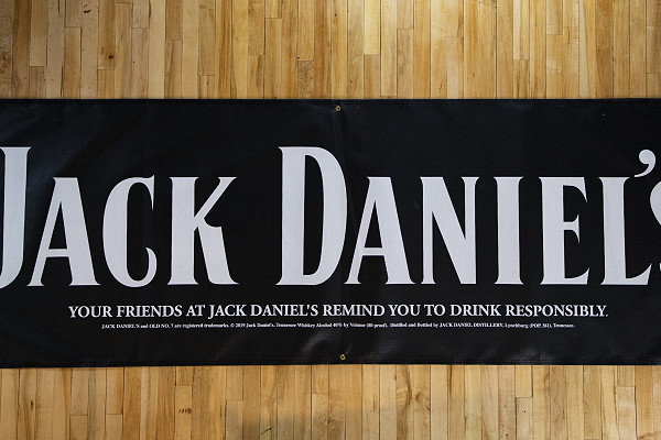 Jack Daniel's screen printed banner
